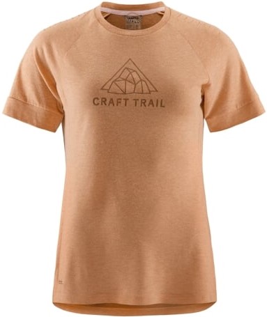 Běžecké tričko CRAFT ADV Trail Wool SS - hnědé M