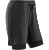 Training 2in1 Shorts black W0815B m front