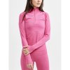 w triko craft core dry active comfort zip ruzova