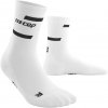 The Run Socks Mid Cut white WP2C0R WP3C0R front