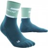 The Run Socks Mid Cut ocean petrol WP2CNR WP3CNR front