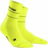 reflective mid cut socks neon yellow wp4cfz wp5cfz front