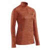 Zimní běžecká mikina CEP - dark orange melange