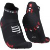pro racing socks v4 0 run low black red t1