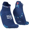 pro racing socks v4 0 run low sodalite fluo blue t1
