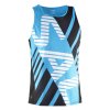 SALMING Run Team Race Singlet Black/Cyan (Velikost textilu XXL)