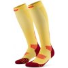 core run socks tall 5 0 marigold burgundy wp70mr wp80mr front 2 white 4to5