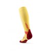core run socks tall 5 0 marigold burgundy wp70mr wp80mr back white 4to5