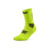 Core Run Socks Mid Cut 5 0 lime black WP7CKR WP8CKR front 1 transp 4to5