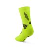 Core Run Socks Mid Cut 5 0 lime black WP7CKR WP8CKR back transp 4to5