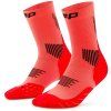 cep core run socks mid cut 5 0 neon coral wp7csr wp8csr front 2