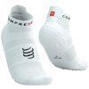 pro racing socks v4 0 run low white black t1