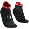 pro racing socks v4 0 run low black core red t1
