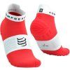 pro racing socks v4 0 run low fluo red white t4