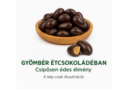 Gyömbér Étcsokoládéban