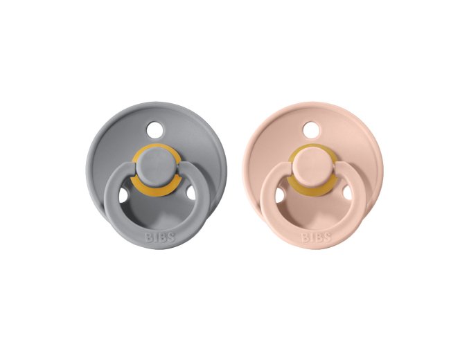 Bejbis_BIBS Colour dudliky z prirodniho kaucuku 2ks Cloud+Blush