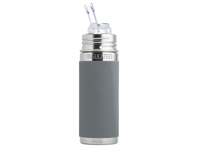 Bejbis_Pura termo lahev s brckem 260 ml seda