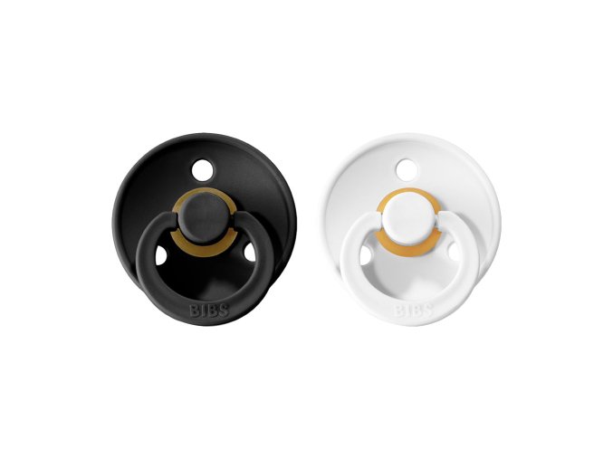 Bejbis_Dudliky BIBS z prirodniho kaucuku_Black+White