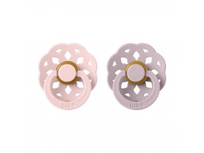 Bejbis_Dudliky BIBS z prirodniho kaucuku_Blossom+Dusky Lilac