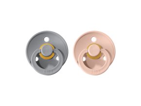 Bejbis_BIBS Colour dudliky z prirodniho kaucuku 2ks Cloud+Blush
