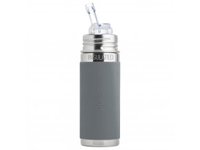 Bejbis_Pura termo lahev s brckem 260 ml seda