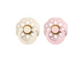 Bejbis_Dudliky BIBS z prirodniho kaucuku_Ivory+Blossom