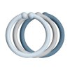 Bejbis_BIBS LOOPS KROUZKY BabyBlue Cloud Petrol