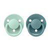 Bejbis_BIBS De Lux dudliky ze silikonu 2ks NordicMint+IslandSea