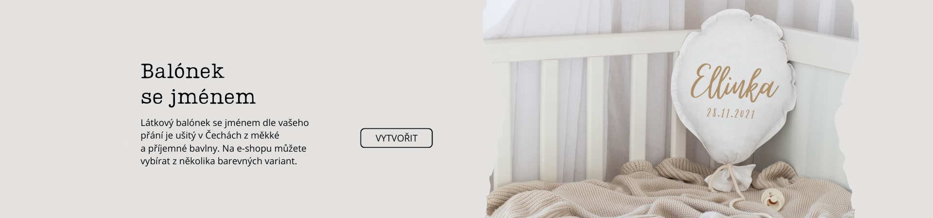 Personalizované dárky k narození miminka.