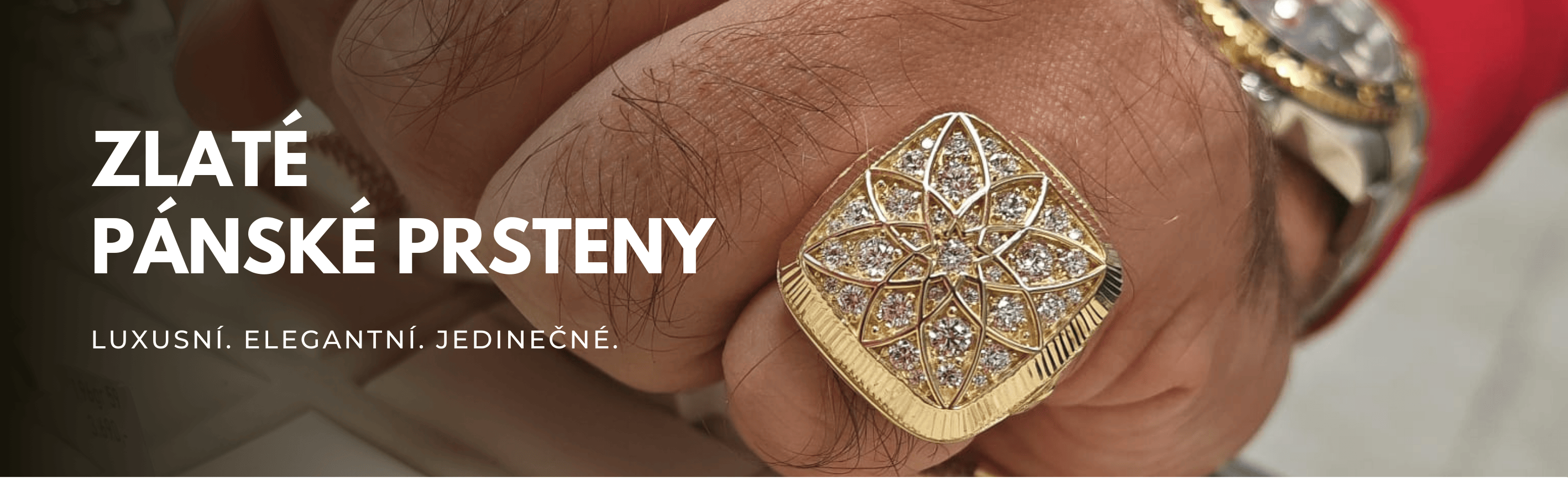 Zlaté pánské prsteny