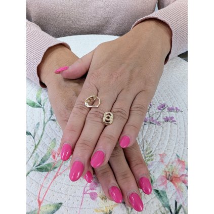 Zlaté dámské náušnice s kroužky