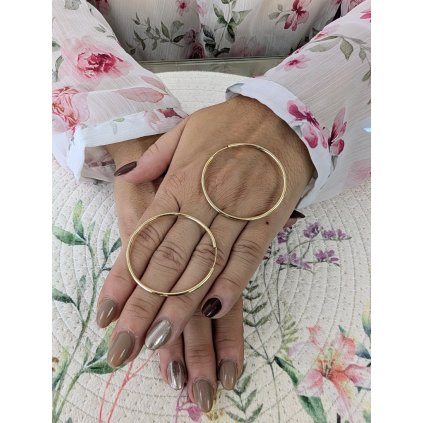 Zlaté hladké kruhy