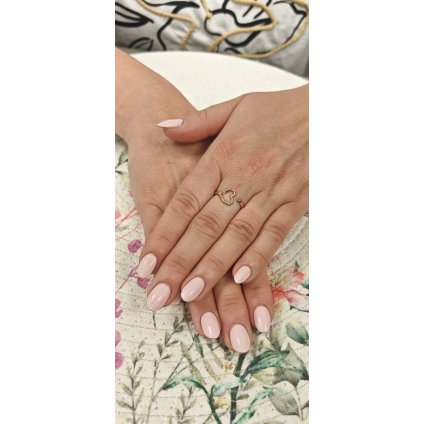 Dámský zlatý prsten Srdce (Ryzost 14kt (585/1000), Velikost prstenu 59, Váha 2,05 g)