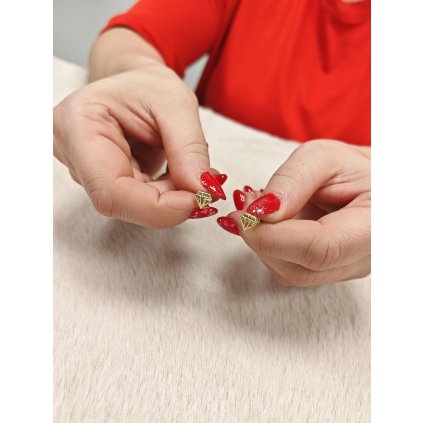 Zlaté náušnice Diamant 1,50 g (Ryzost 14kt (585/1000), Váha 1,50 g)