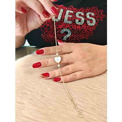 Zlatý náramek Srdíčko