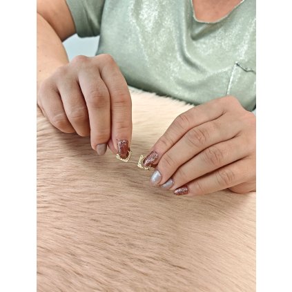 5934 damske zlate nausnice 1 85 g