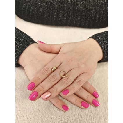 Gravírované kroužky se srdci 1.3cm (Ryzost 14kt (585/1000), Váha 1,47 g)