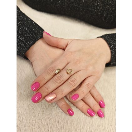 Zlaté minimalistické kroužky 1cm vroubkované (Ryzost 14kt (585/1000), Váha 1,09 g)