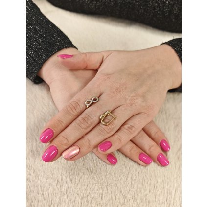 Zlaté dámské náušnice nekonečno s kamínky 2,20gr