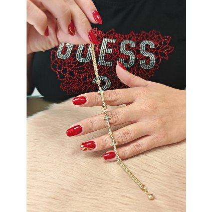 Zlatý náramek zdobený Křížky 5.80gr