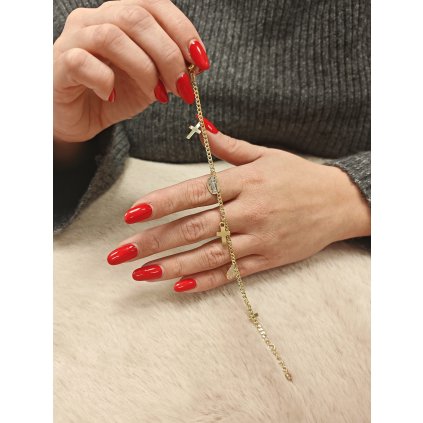 Zlatý náramek svatý vzor