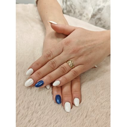 Zlatý dámský prsten celozlatá kytička (Ryzost 14kt (585/1000), Velikost prstenu 56, Váha 2,05 g)