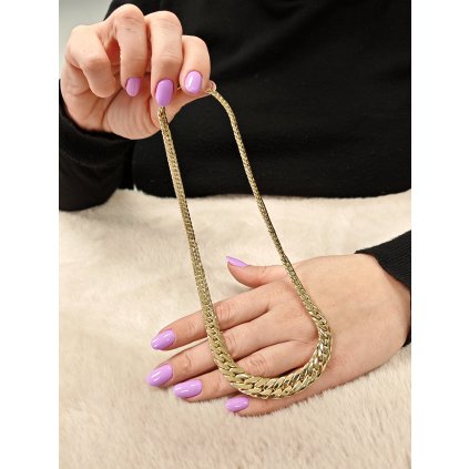 Zlatý náhrdelník vzor had