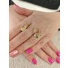 Zlatá dámské/dívčí náušnice indián (Ryzost 14kt (585/1000), Váha 3,15 g)