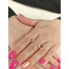 Gravírované kroužky se srdci 1.3cm (Ryzost 14kt (585/1000), Váha 1,47 g)