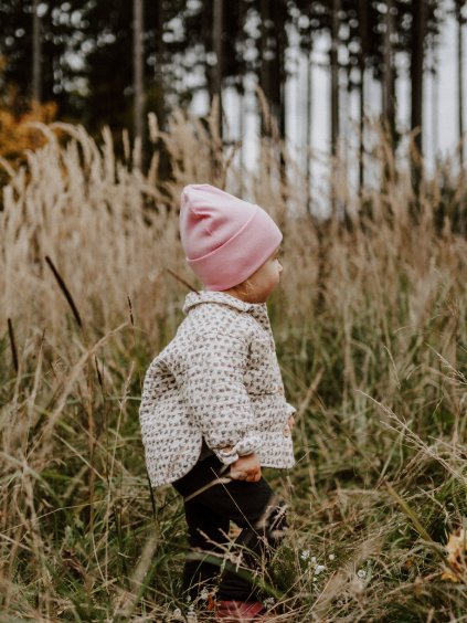 ŽEBRO ČEPICE  lem / baby pink