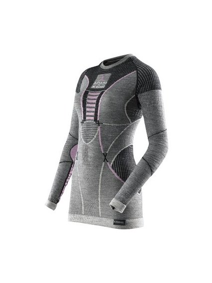 X-Bionic - tričko T Apani Merino Fastflow Shirt grey/pink