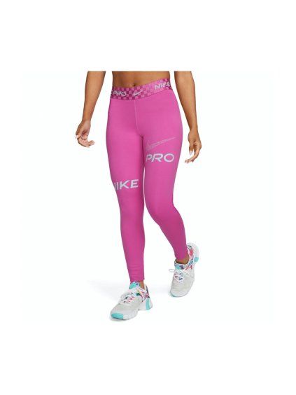 Nike legíny Pro Dri-Fit Womens Mid R pink