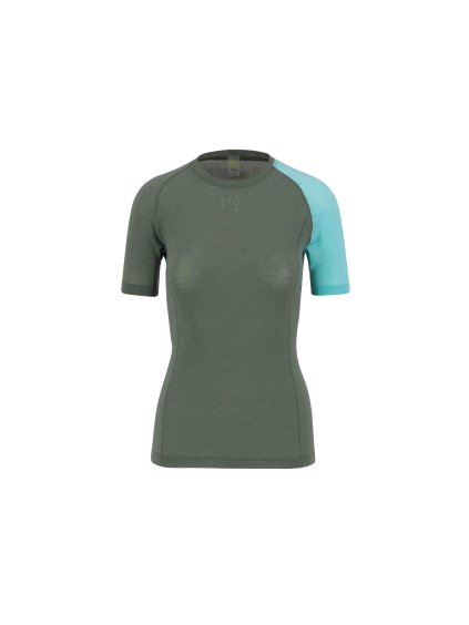 Karpos tričko Dinamico Merino 130 W T-Shirt thyme aqua sky