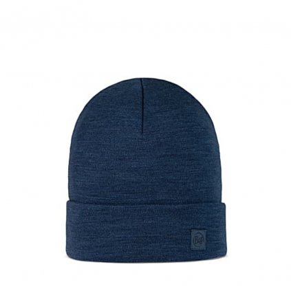 buff merino heavyweight beanie 22b buf 111170 solid night blue 1